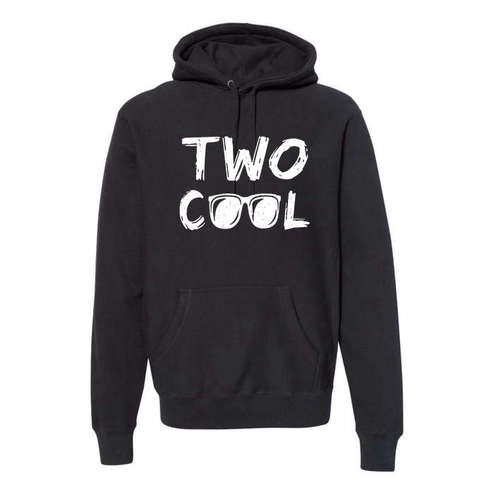 Two Cool 2 Year Old Birthday Premium Hoodie