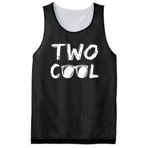 Two Cool 2 Year Old Birthday Mesh Reversible Basketball Jersey Tank