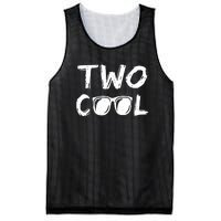 Two Cool 2 Year Old Birthday Mesh Reversible Basketball Jersey Tank