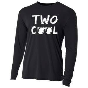 Two Cool 2 Year Old Birthday Cooling Performance Long Sleeve Crew