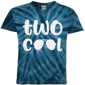 Two Cool 2nd Birthday Gift 2 Year Old Boy Second Bday Kids Tie-Dye T-Shirt