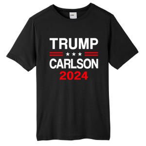 Trump Carlson 2024 President Election Pro America Tall Fusion ChromaSoft Performance T-Shirt