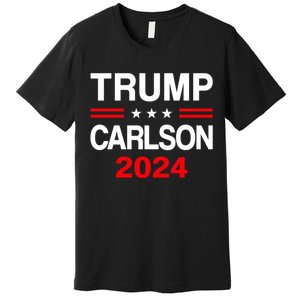 Trump Carlson 2024 President Election Pro America Premium T-Shirt