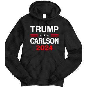 Trump Carlson 2024 President Election Pro America Tie Dye Hoodie