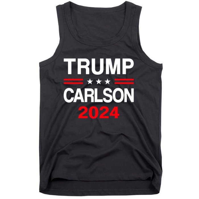 Trump Carlson 2024 President Election Pro America Tank Top