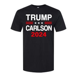 Trump Carlson 2024 President Election Pro America Softstyle CVC T-Shirt