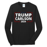 Trump Carlson 2024 President Election Pro America Tall Long Sleeve T-Shirt