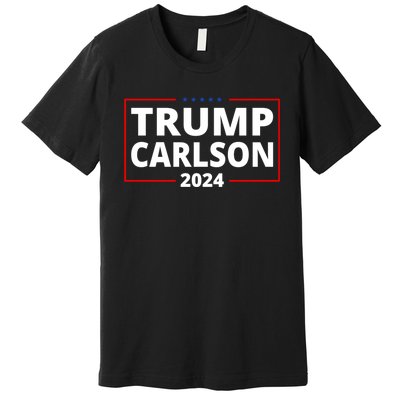 Trump Carlson 2024 President Election Pro America Premium T-Shirt