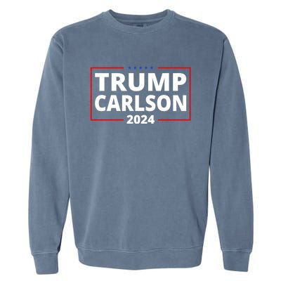 Trump Carlson 2024 President Election Pro America Garment-Dyed Sweatshirt