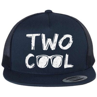 Two Cool 2nd Birthday Gift 2 Year Old Boy Second Bday Flat Bill Trucker Hat