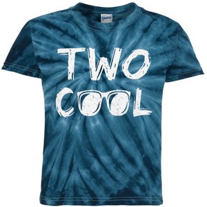 Two Cool 2nd Birthday Gift 2 Year Old Boy Second Bday Kids Tie-Dye T-Shirt