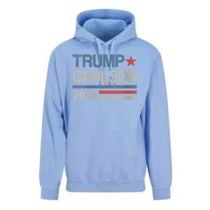 Trump Carlson 2024 President Election Pro America US Flag Unisex Surf Hoodie