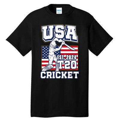 T20 Cricket 2024 Usa Cricket Fans Tall T-Shirt