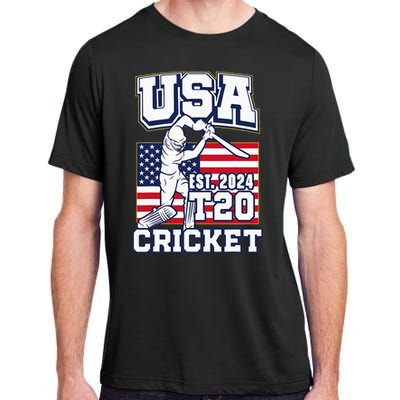 T20 Cricket 2024 Usa Cricket Fans Adult ChromaSoft Performance T-Shirt