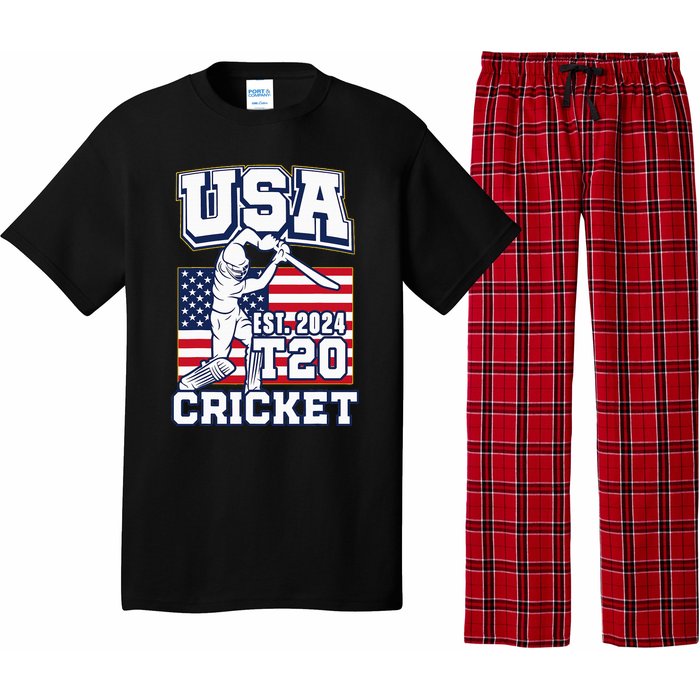 T20 Cricket 2024 Usa Cricket Fans Pajama Set