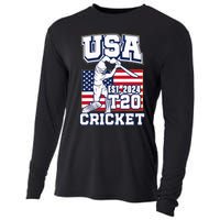 T20 Cricket 2024 Usa Cricket Fans Cooling Performance Long Sleeve Crew