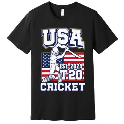 T20 Cricket 2024 Usa Cricket Fans Premium T-Shirt