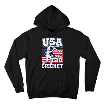 T20 Cricket 2024 Usa Cricket Fans Tall Hoodie