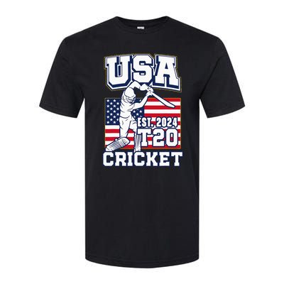 T20 Cricket 2024 Usa Cricket Fans Softstyle CVC T-Shirt