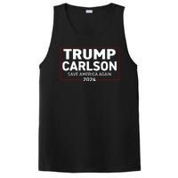 Trump Carlson 2024 President Election Pro America US Flag PosiCharge Competitor Tank