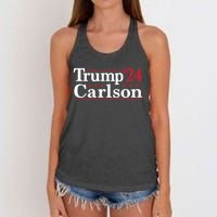 Trump Carlson 24 Women's Knotted Racerback Tank