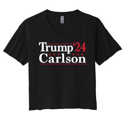 Trump Carlson 24 Women's Crop Top Tee