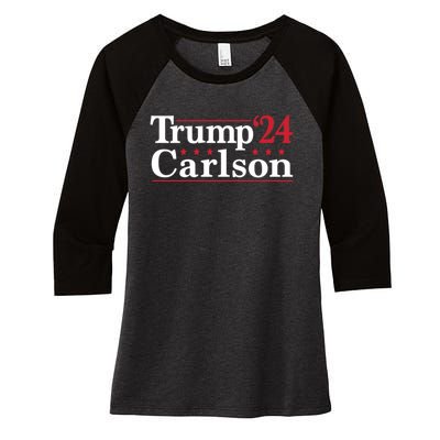 Trump Carlson 24 Women's Tri-Blend 3/4-Sleeve Raglan Shirt