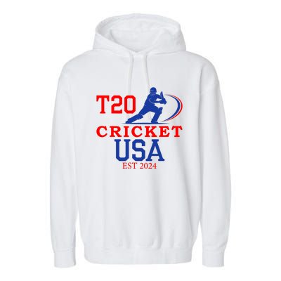 T20 Cricket 2024 Usa Garment-Dyed Fleece Hoodie