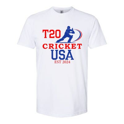 T20 Cricket 2024 Usa Softstyle CVC T-Shirt