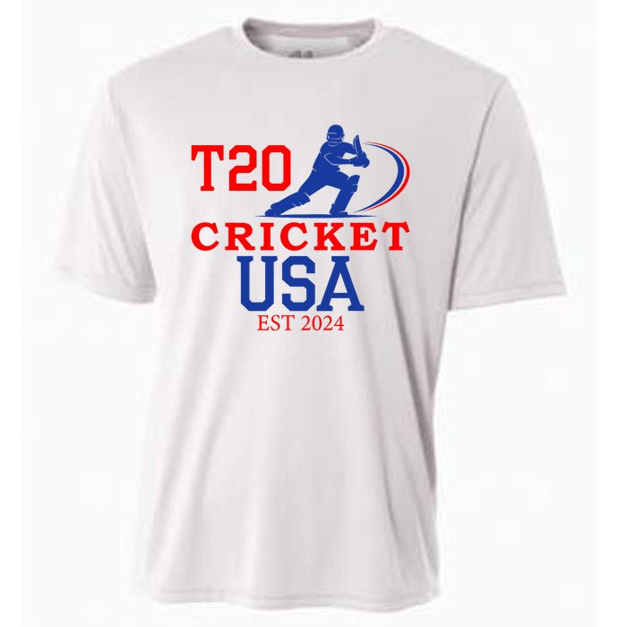 T20 Cricket 2024 Usa Cooling Performance Crew T-Shirt