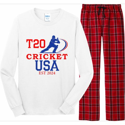 T20 Cricket 2024 Usa Long Sleeve Pajama Set