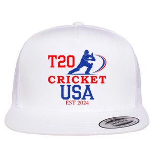 T20 Cricket 2024 Usa Flat Bill Trucker Hat