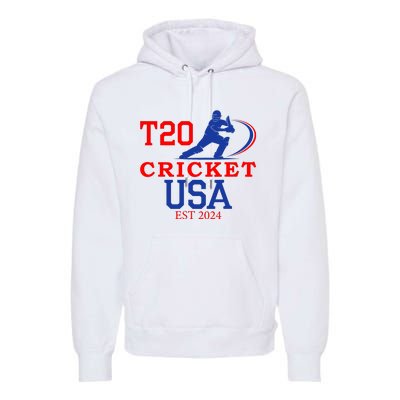 T20 Cricket 2024 Usa Premium Hoodie