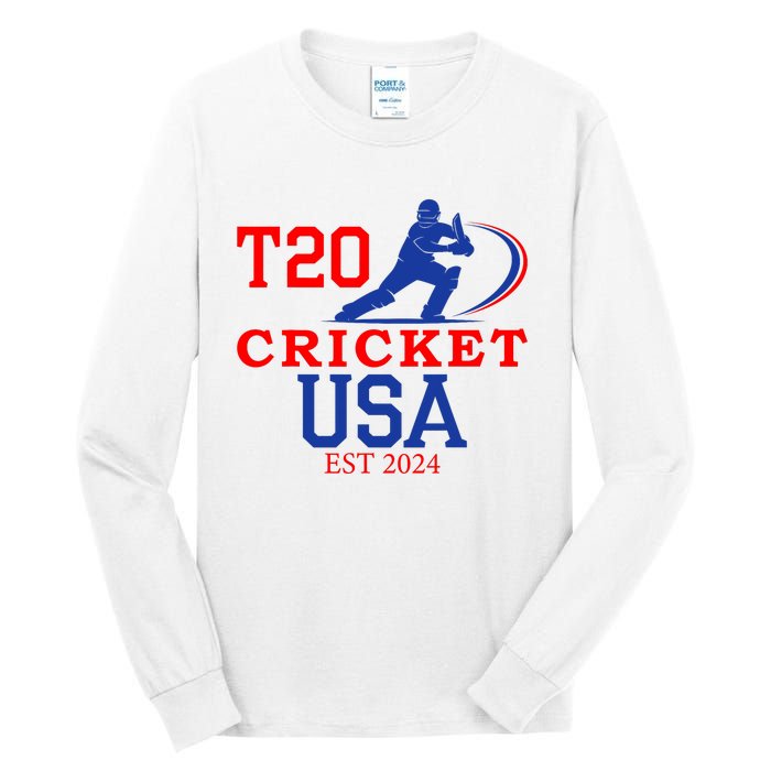 T20 Cricket 2024 Usa Tall Long Sleeve T-Shirt