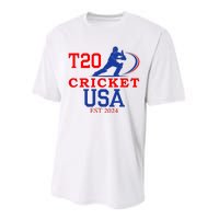 T20 Cricket 2024 Usa Performance Sprint T-Shirt