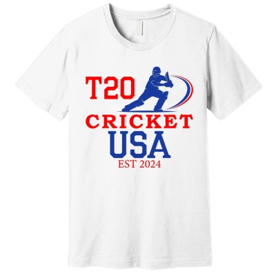 T20 Cricket 2024 Usa Premium T-Shirt