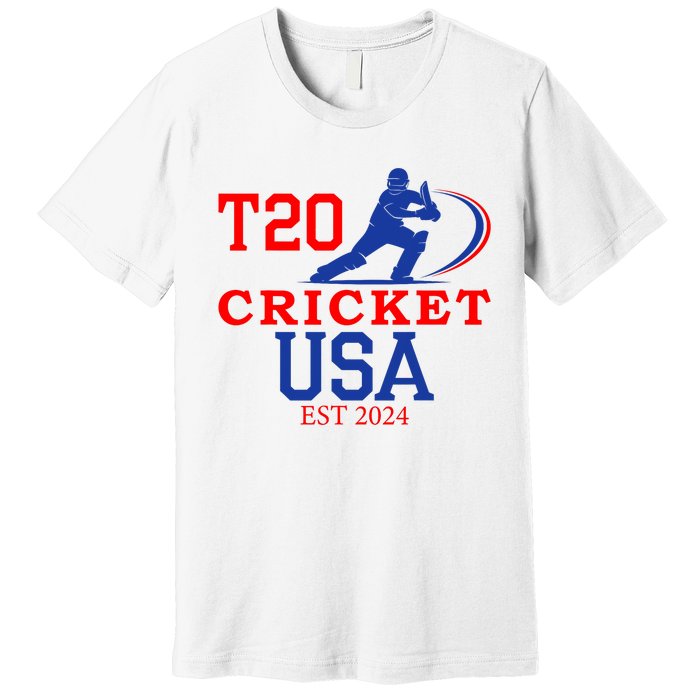 T20 Cricket 2024 Usa Premium T-Shirt