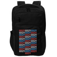 Trump Convicted 34 Felony Crimes Red White Blue Impact Tech Backpack