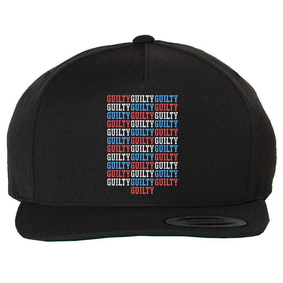 Trump Convicted 34 Felony Crimes Red White Blue Wool Snapback Cap