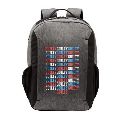 Trump Convicted 34 Felony Crimes Red White Blue Vector Backpack