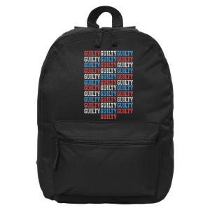 Trump Convicted 34 Felony Crimes 16 in Basic Backpack