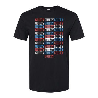 Trump Convicted 34 Felony Crimes Softstyle CVC T-Shirt