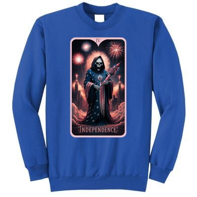 Tarot Card 4th Of July Indepedence Tarot Reading Gothic Cool Gift Tall Sweatshirt