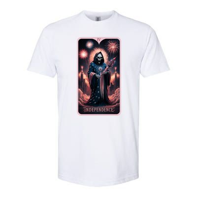 Tarot Card 4th Of July Indepedence Tarot Reading Gothic Cool Gift Softstyle® CVC T-Shirt