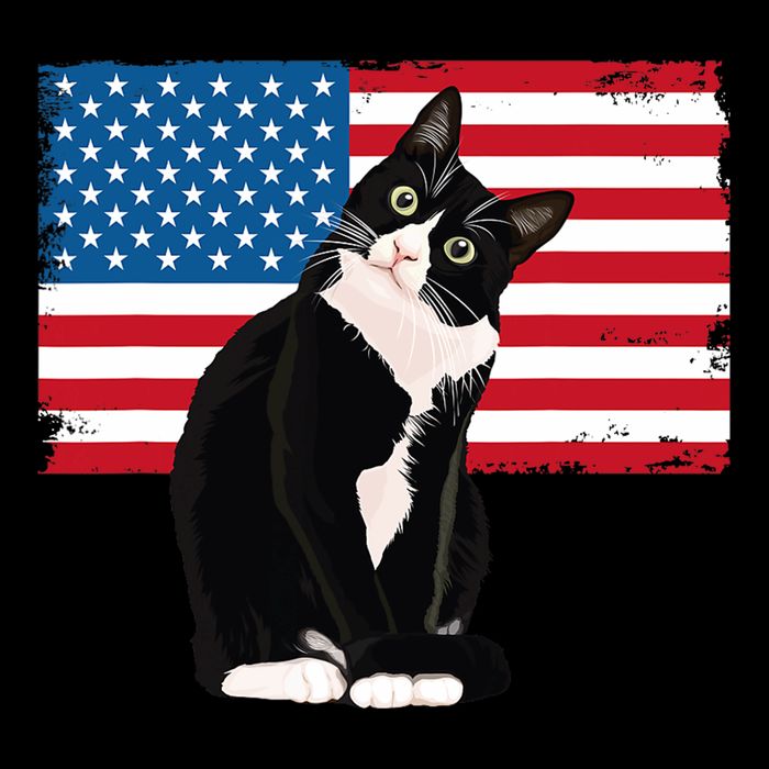 Tuxedo Cat 4th Of July Patrioti Cooling Performance Crew T-Shirt