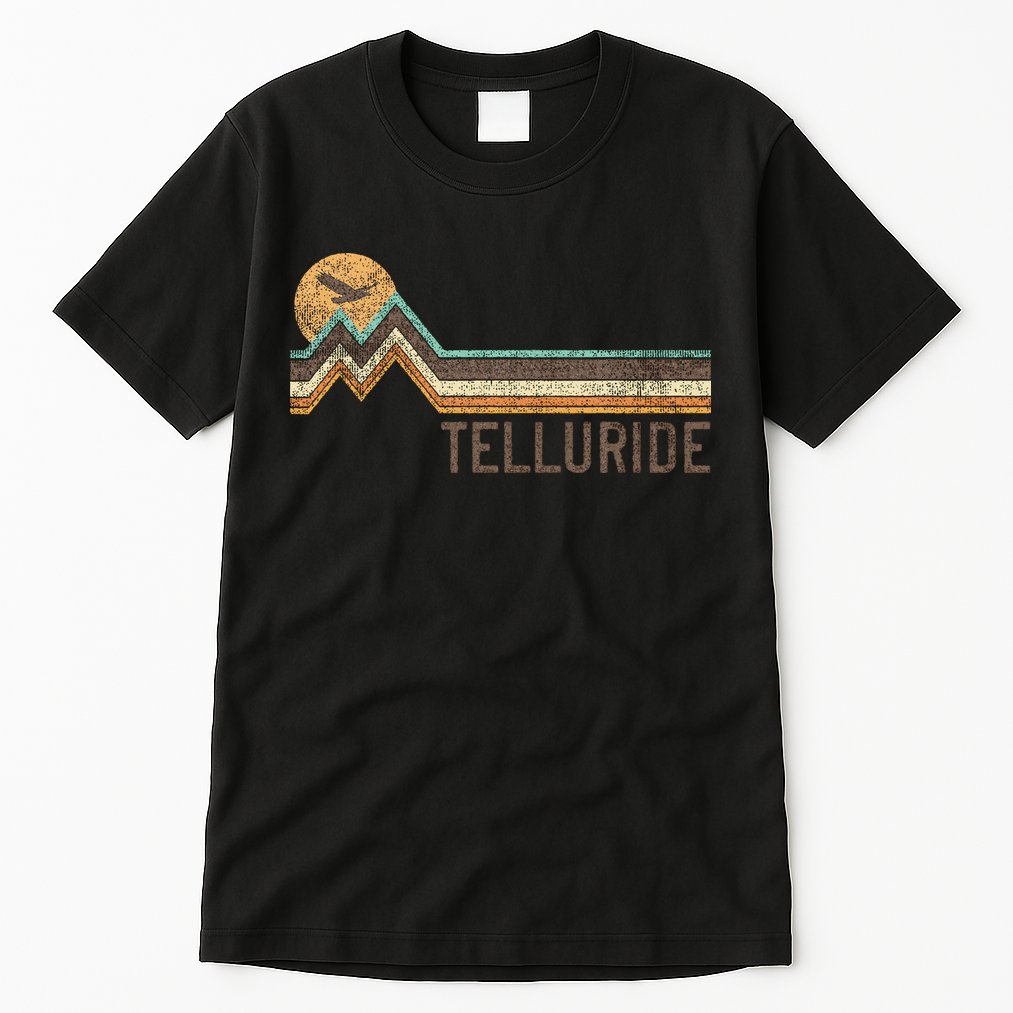 Telluride Colorado 70S 80S Retro Style Vintage Tall T-Shirt