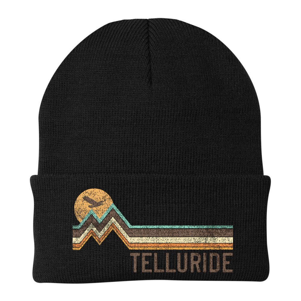 Telluride Colorado 70S 80S Retro Style Vintage Beanie
