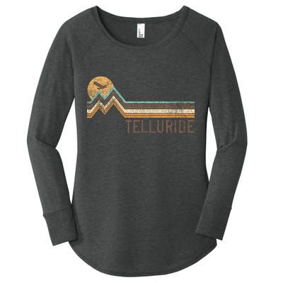 Telluride Colorado 70S 80S Retro Style Vintage Women's Perfect Tri Tunic Long Sleeve Shirt