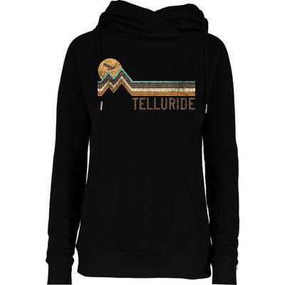 Telluride Colorado 70S 80S Retro Style Vintage Womens Funnel Neck Pullover Hood