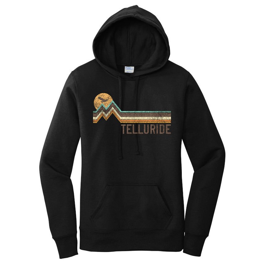 Telluride Colorado 70S 80S Retro Style Vintage Women's Pullover Hoodie